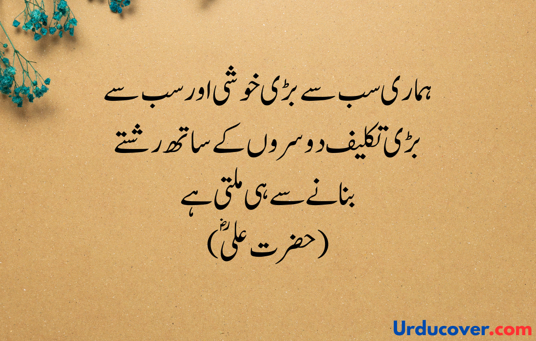 Hazrat Ali Quotes in Urdu