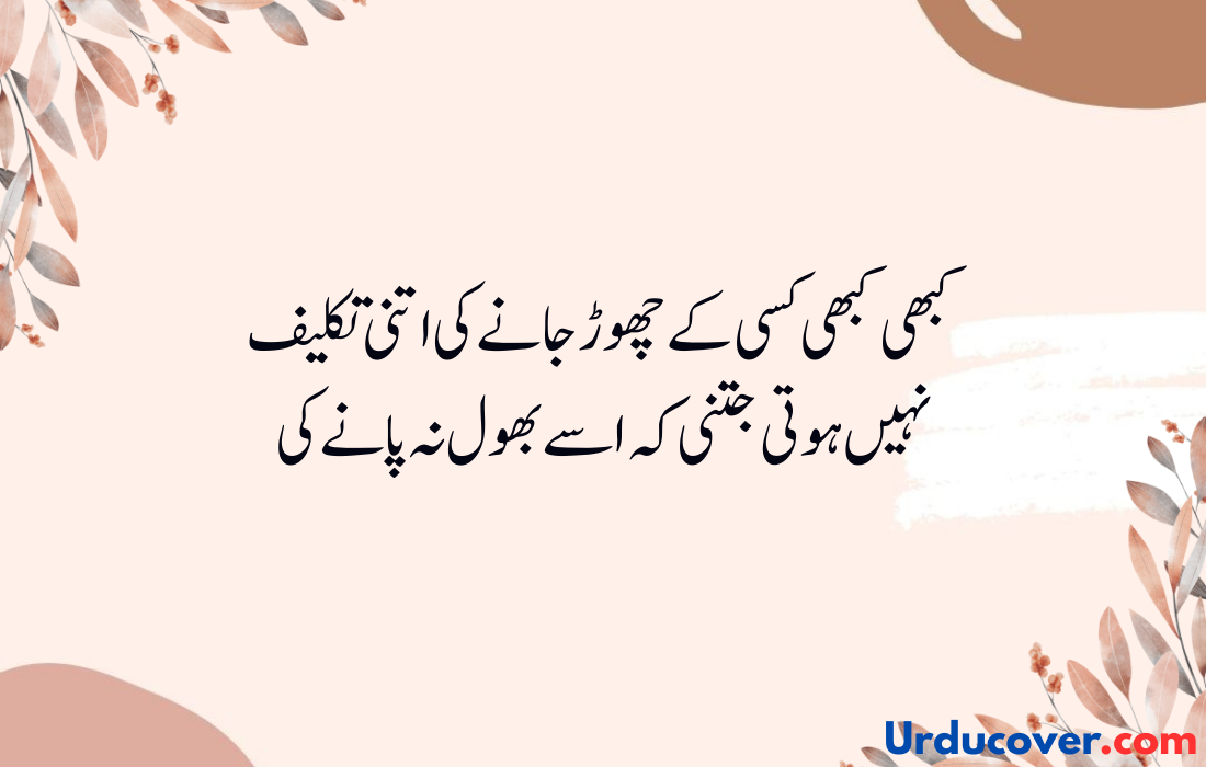 Sad Quotes in Urdu